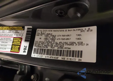 2020 Toyota Tacoma Trd Sport из США, поврежденный, VIN 3TMCZ5AN0LM344780